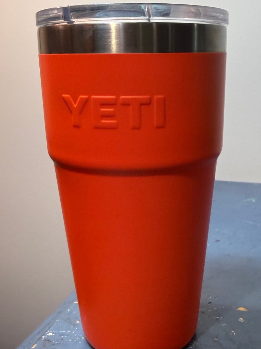 YETI Rambler Stackable Cup Orange 20 ounce Coffee Water